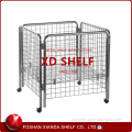 Galvanized Storage Cage With Wheels